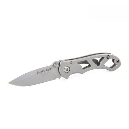 SHEFFIELD Alloy Series Skeleframe 2.25" Drop Point Folding Knife 12931